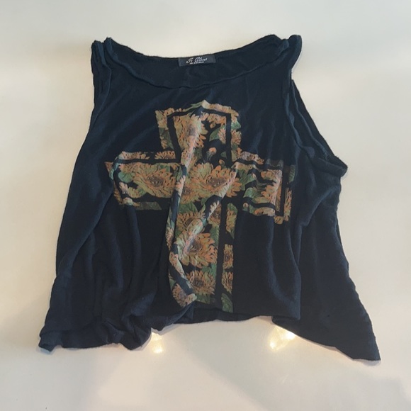 Black crop top - Picture 2 of 3